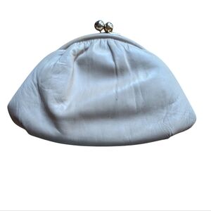 Lord & Taylor cream vintage clutch